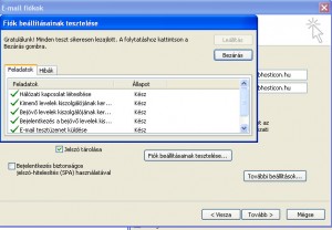 Microsoft Outlook 2003 beállítása